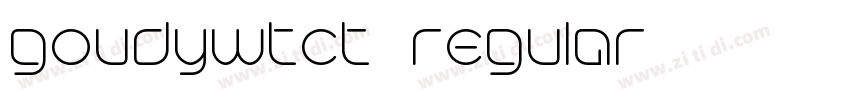 goudywtct  regular字体转换